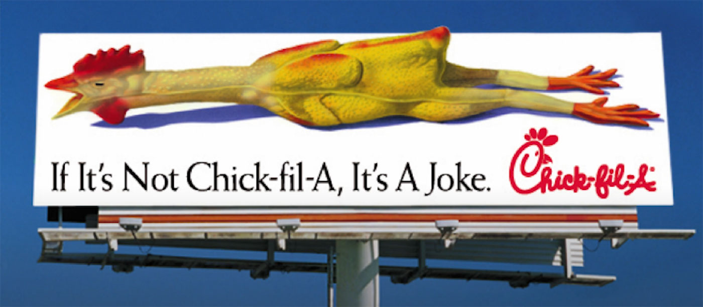 Chick-fil-A Joke Billboard